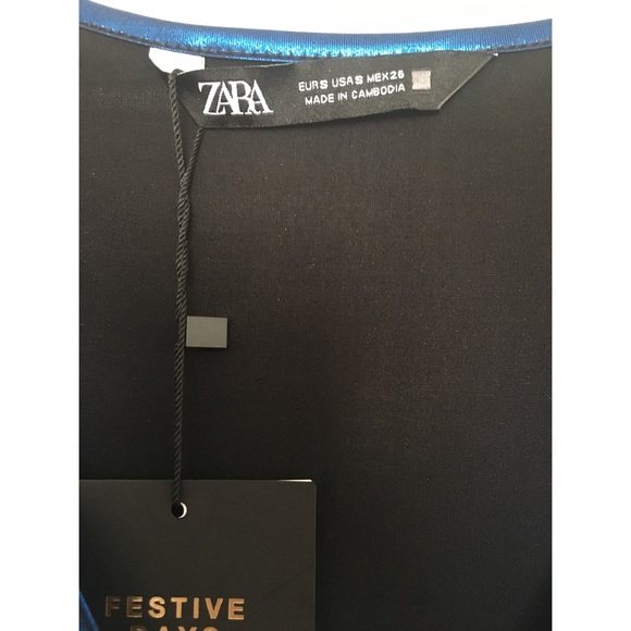 ZARA Cut Out Laminated Bodysuit S NWT - Picture 13 of 13